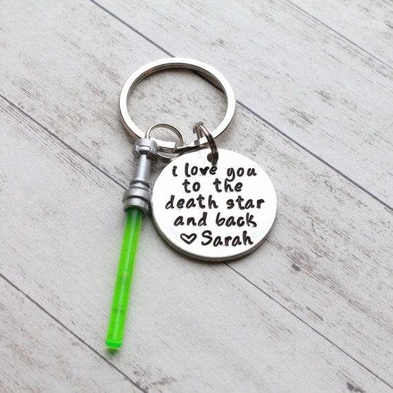 I Love You to the Death Star and Back Hand Stamped 1