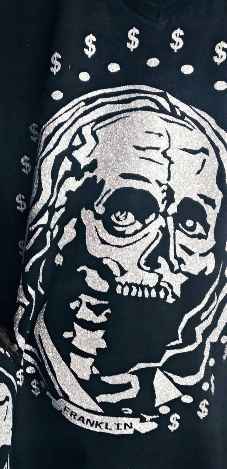 Benjamin Franklin Skull Custom Shirt SIZE 2X by ...