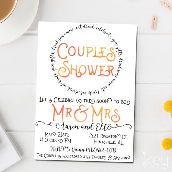 Couples Shower Invitation Couples Shower Invitation