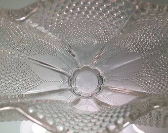 Hobnail Glass Vase, Fenton Glass Vase, Clear Hobnail Glass, Art Deco Vase, Victorian Glass Vase, Wedding Vase, Antique Vase, Florist Vase