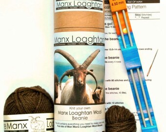 Knit your own Manx Loaghtan Wool Beanie kits