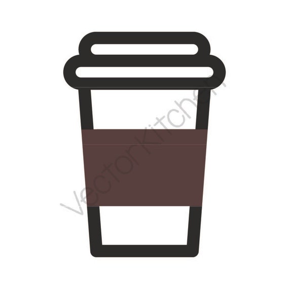 Download Coffee To Go Cup Template SVG EPS Silhouette DIY Cricut Vector