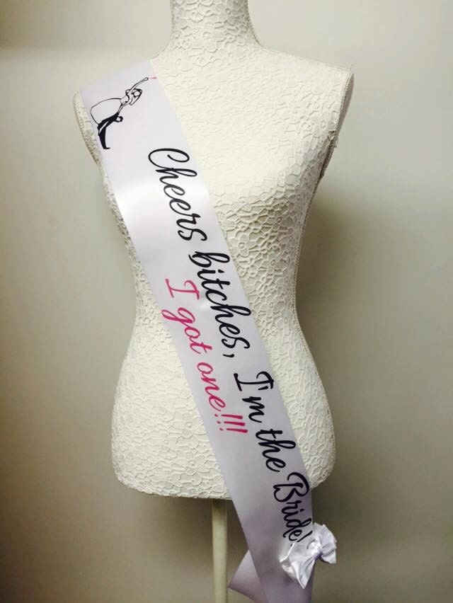 bridesmaid sashes funny