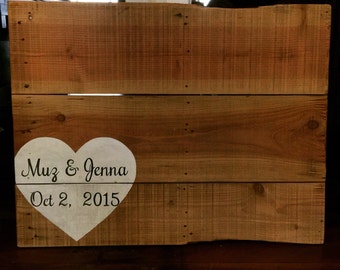 Wedding Guest Signing Board - Shipping NOT Included