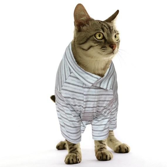 Custom Cat Pajamas Cat Clothes Pajamas for Cat by ApparelforCats