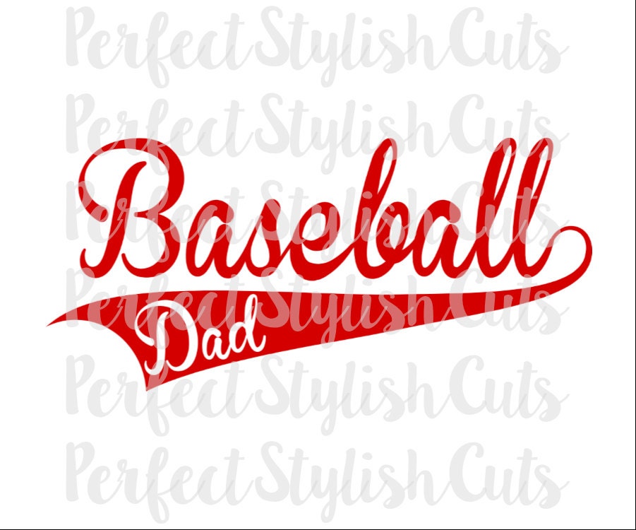 Baseball Dad SVG DXF EPS png Files for Cutting Machines