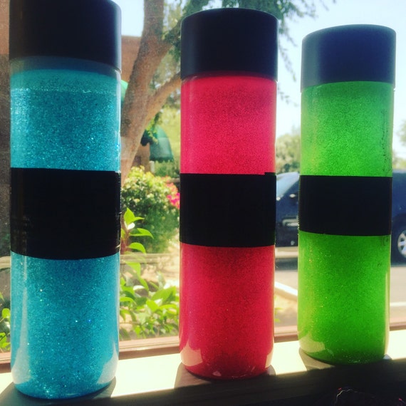 Powerpuff Girl Inspired Sensory Glitter Bottle