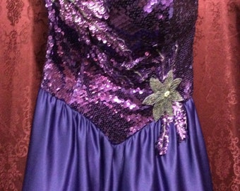 Items similar to Strapless short sequin prom dress/ cocktail dress on Etsy