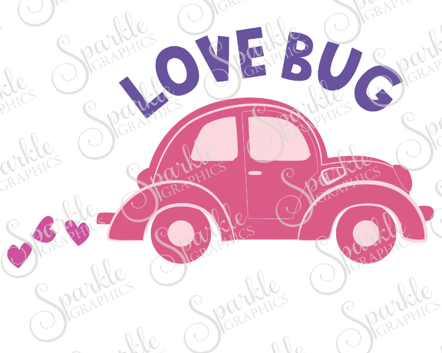 Download Love Bug Cut File Valentines Day SVG Love Bug Car Cute Vintage