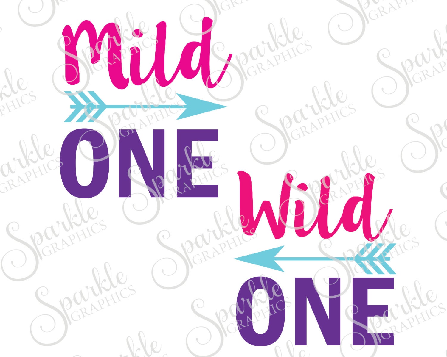 Download Mild One Wild One Cut File Best Friend Bestie Arrow Tribal