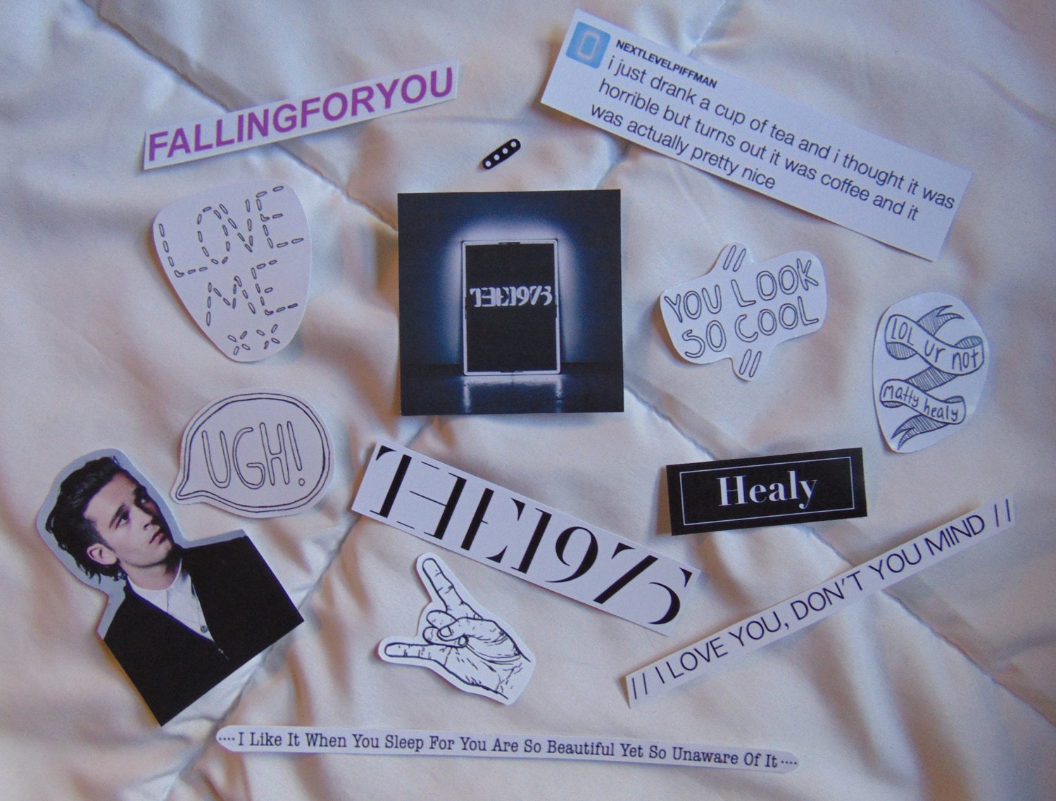The 1975 Sticker Pack 14 Stickers band merch stickers