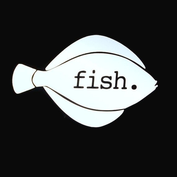 Flounder Fish Decal Sticker