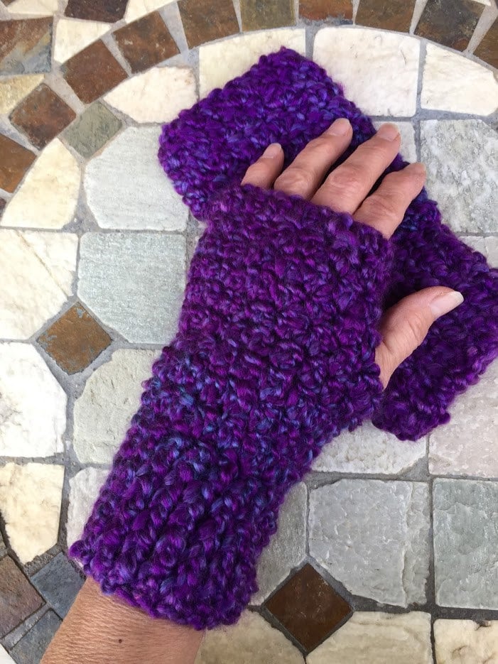 Bulky Crochet Fingerless Gloves Wrist Warmers Arm Warmers