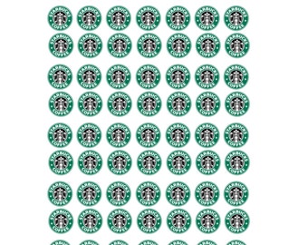 Starbucks Logo Nail Decals