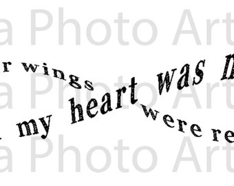 Loss Memorial "wings were ready but my heart was not" SVG