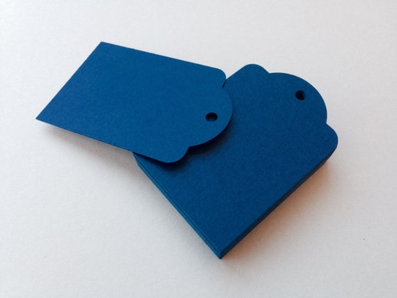 20 NAVY BLUE Gift Tags Nautical Themed Wedding Navy Blue