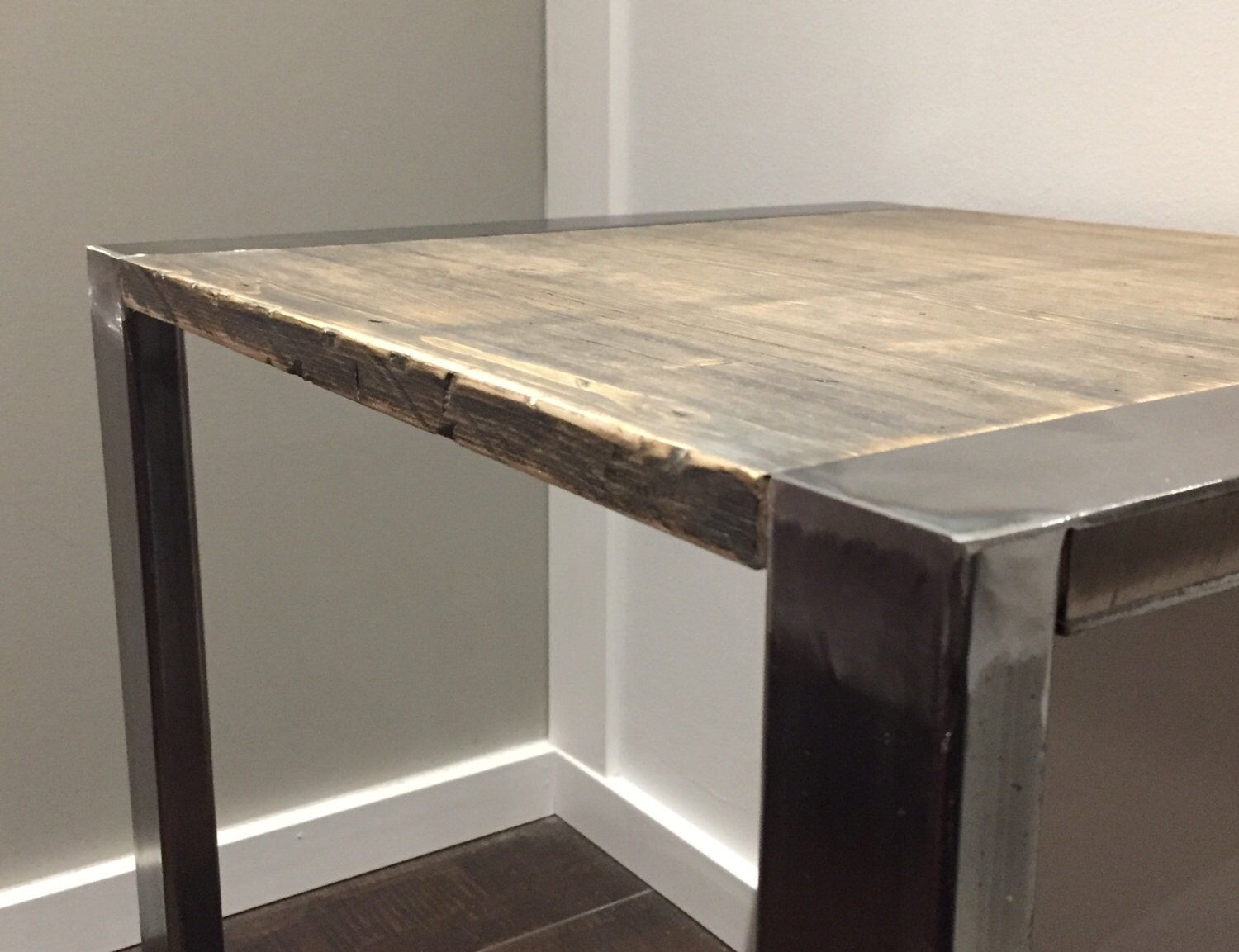 Modern industrial side table