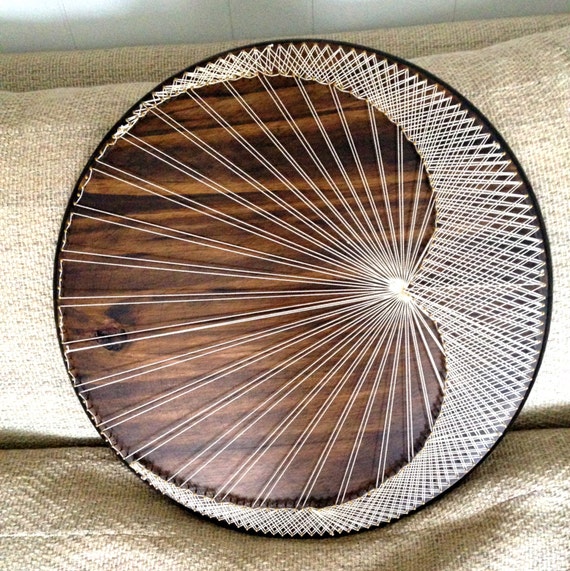 Moon String Art 18 Diameter HandMade Wall Art by LocalEast