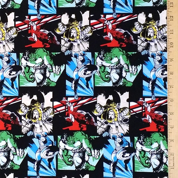 Super Hero Fabric Marvel Comics Fabric Avengers Fabric