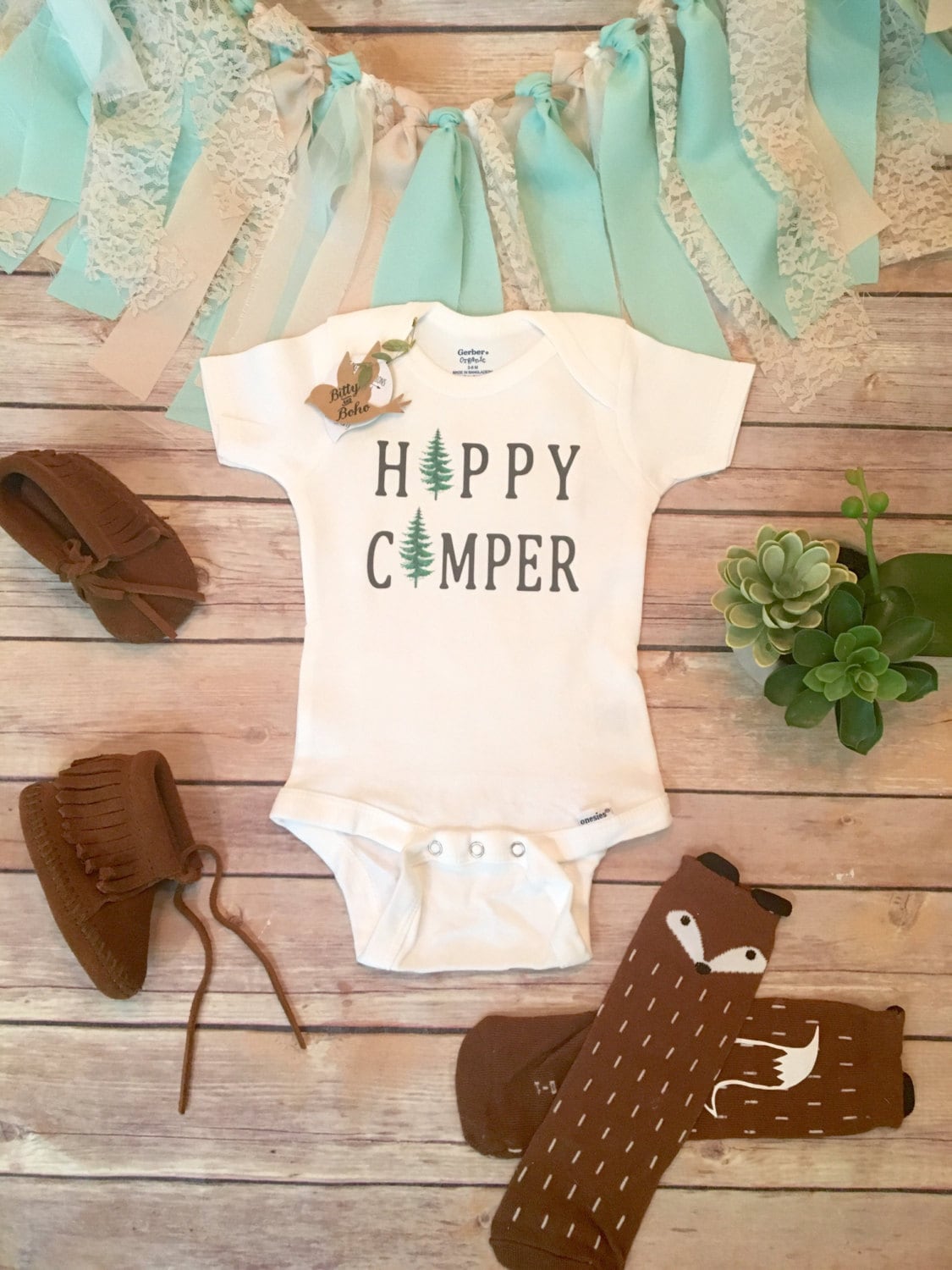 Hipster Baby Clothes Baby Boy Gift Camper Onesie® Baby Boy