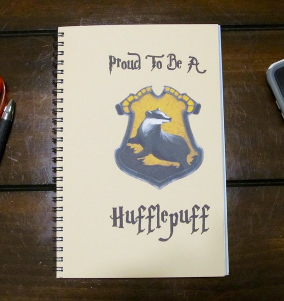 Hufflepuff Journal/Notebook by CreativeCloosDesigns on Etsy