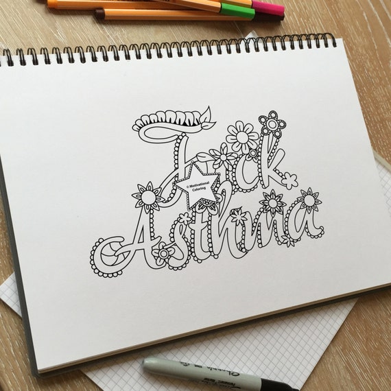 instant download printable sweary coloring page for adults a grown up colouring page that you can print out instantly - Coloring Pages That You Can Print Out instant download printable sweary coloring page for adults a grown up colouring page that you can print out instantly - Coloring Pages That You Can Print Out