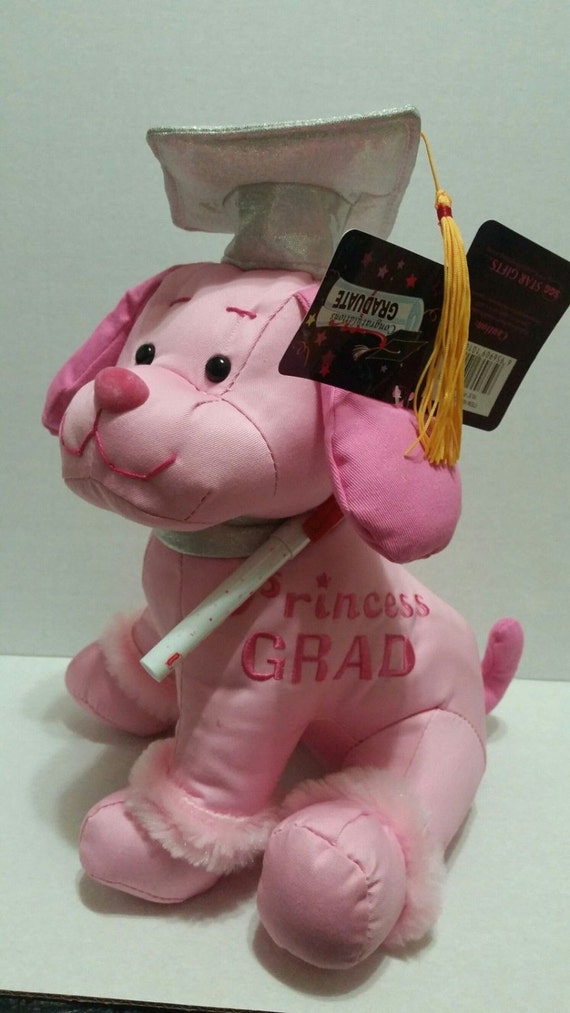 graduation puppy plush