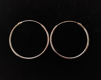 Silver earrings 925.Argollas Silver 925.Sterling silver hoops. Sterling silver earrings. Ethnic jewellery.