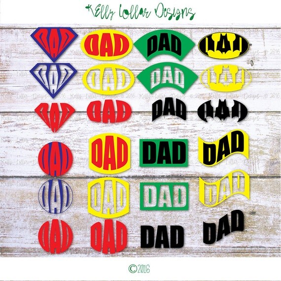 Download Dad Superhero Cutting Files Dad SVG by KellyLollarDesigns