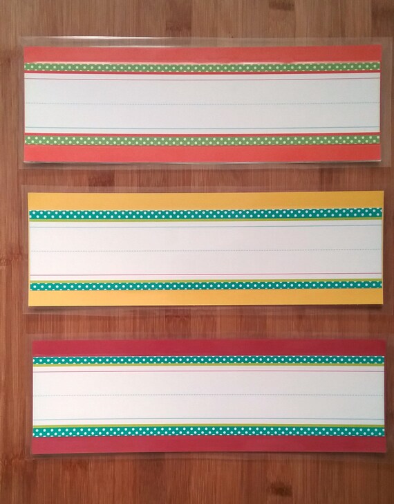 Practice Writing / Laminated Strips / Writing Practice Cards