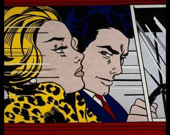 Art Print - Roy Lichtenstein, 'In the Car' (1963)
