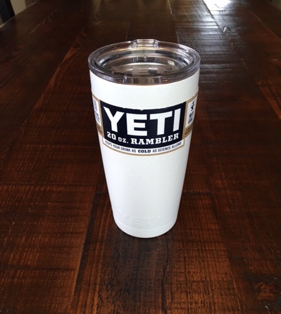 Antique White 20oz or 30oz Yeti Cup Matte finish by ParishGoods