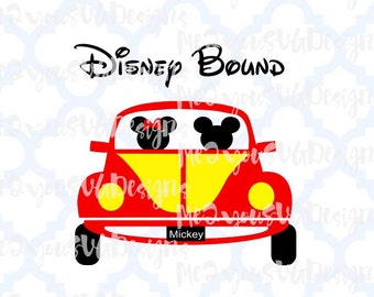 Disney Bound Car SVG,EPS,PNG,Studio
