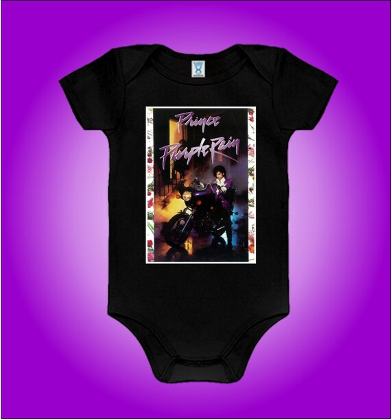 Prince Purple Rain Onesie Bodysuit Black Free by NuelifeYouth