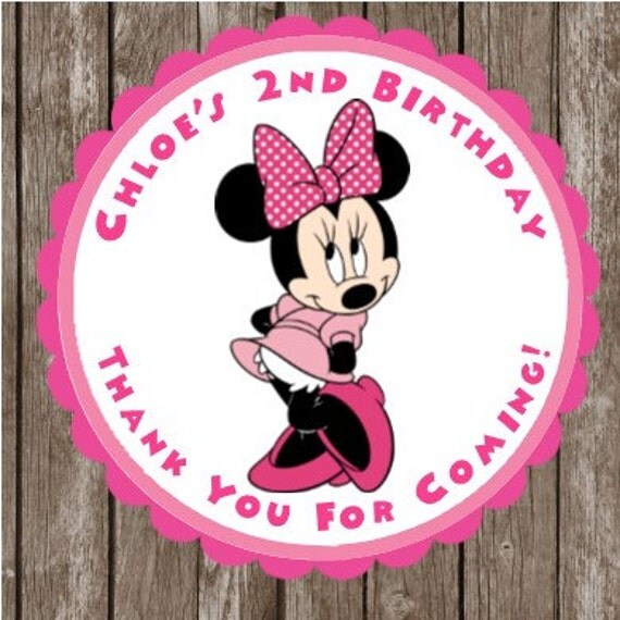 Minnie Mouse Stickers Minnie Thank You by HeartlandDesignCo