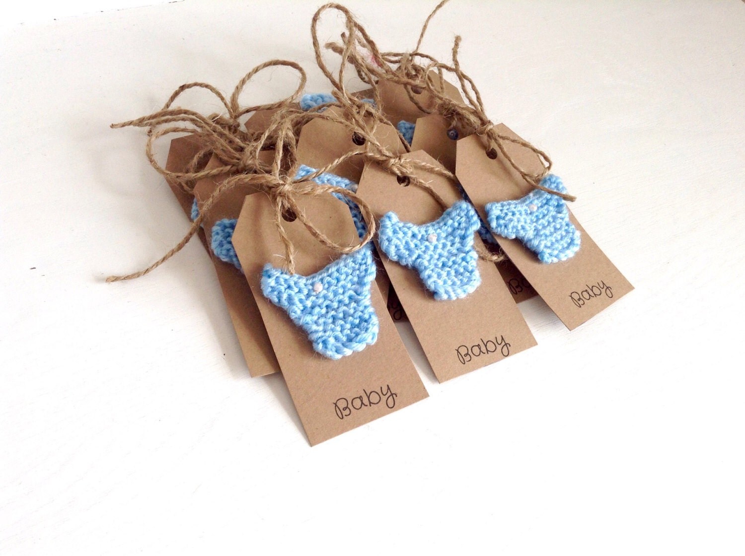 SALE Baby Knitted Gift Tags Welcome Baby Gift Tags Baby