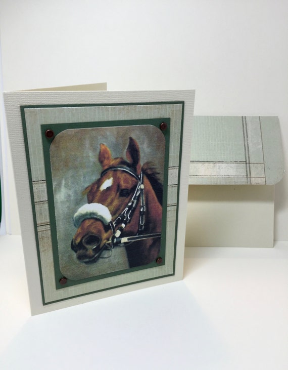 Race Horse Card Thoroughbred Horse Racing Horse Lover