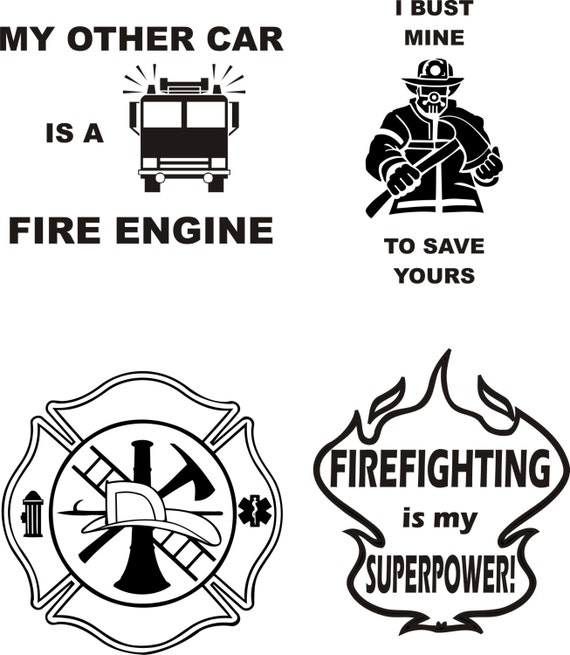 Firefighter decal Outdoor Vinyl Decal by EclipseBrandStudio