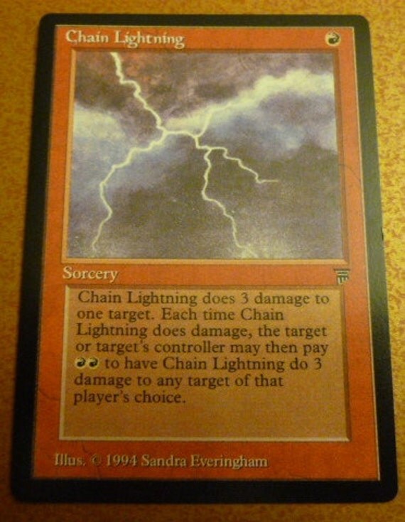 Magic the Gathering Chain Lightning Highest by BestMTGproxy
