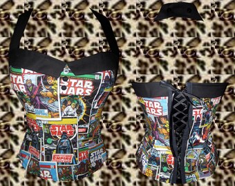 Star Wars Sailor Collar Halter Top Sz. S, M, L, XL