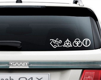 Led Zeppelin logo vinyl decal sticker
