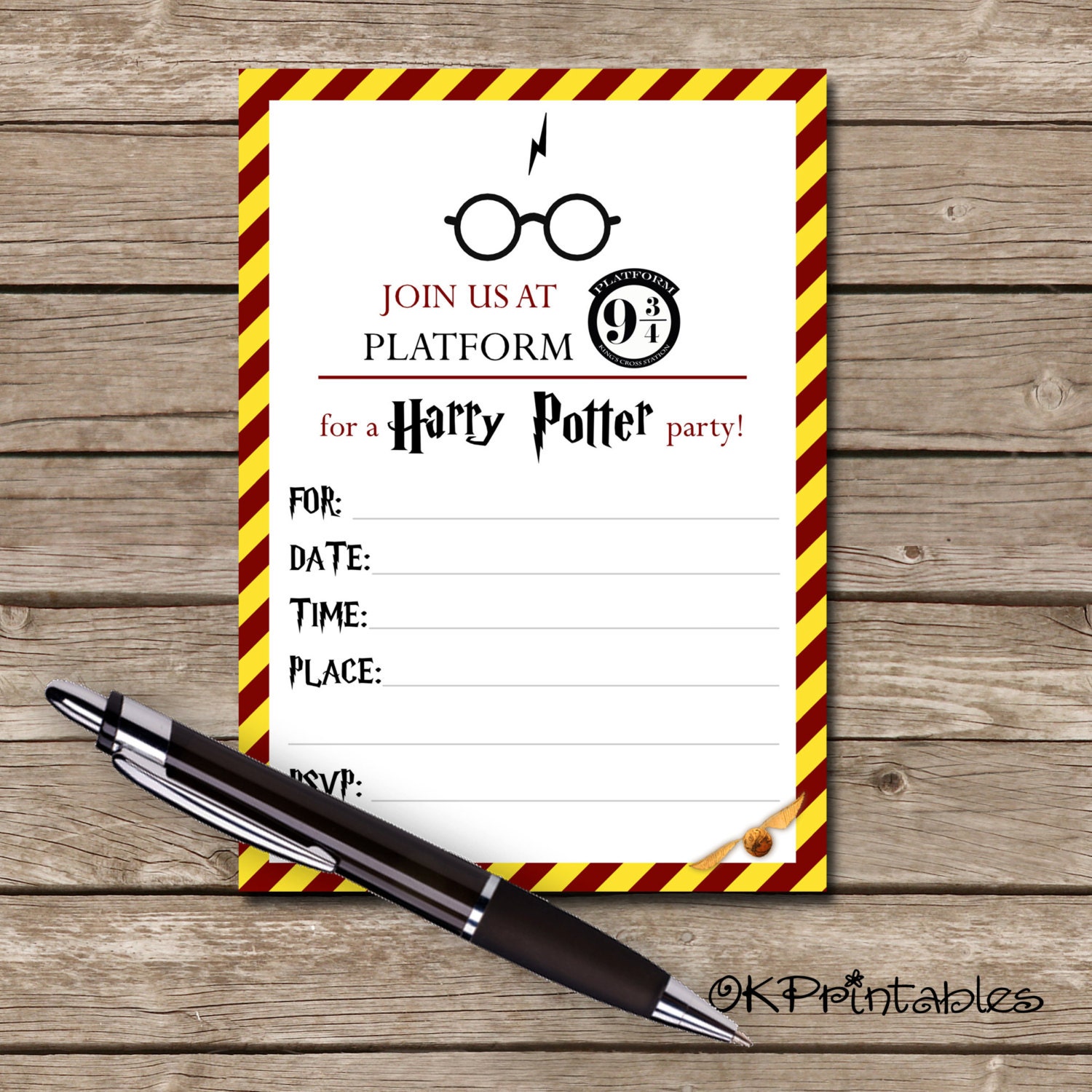 Harry Potter Invitations 8