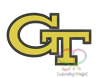 11 Size Georgia Tech Yellow Jackets Embroidery Designs College Football Logo Embroidery Design Machine Embroidery - Instant Download
