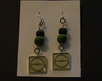 Steampunk Jewelry - "Times Square" - earrings - artist The Ol' Codger