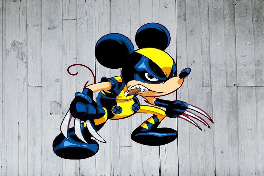 mickey mouse superhero disney Svg file . by EnjoyTheCartoons