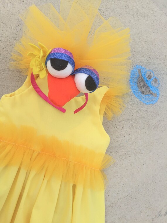 Big Bird Halloween girls costume Sesame Street costume for