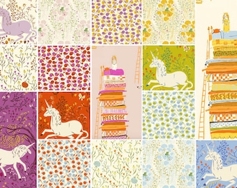 Far Far Away, by Heather Ross, for Windham Fabrics, Complete Fabric Bundle, Fat Eighth, Fat Quarter, half yard