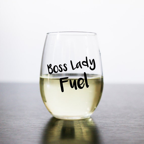Boss Lady Fuel Stemless Wine Glass Boss Babe Fuel Stemless