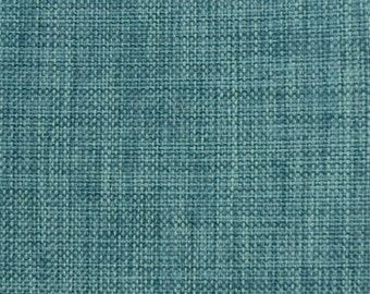 Upholstery Fabric, Drapery Fabric, Tuscan Fabric, Linen Like Fabric, Aqua Burlap Like Fabric, Slip Cover Fabric, Fabric By The Yard