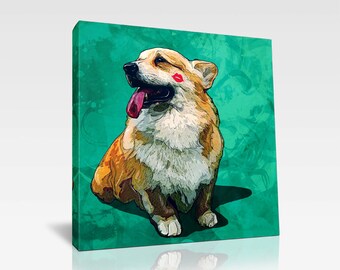 Items similar to Custom Pop Art Pet Portrait CANVAS Print on Etsy